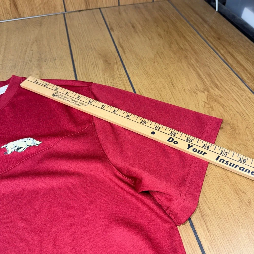 Nike Arkansas Razorbacks Dri-FIT On-Field Shirt Mens XL Red V-Neck Training Top